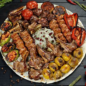 Баранина с овощами