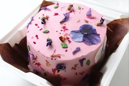 Бенто-торт с сухоцветами