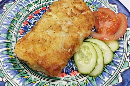 Шницель рубленый в капустном листе