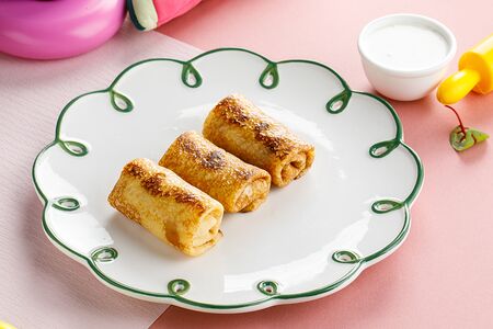 Детские блины с курицей