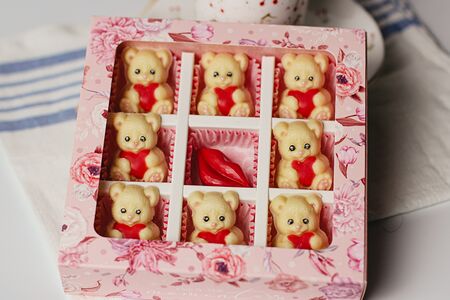 Шоколадный набор Мишки с сердечками