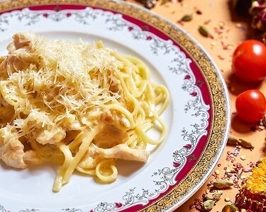 Лингвини с курицей