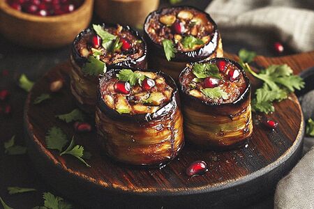 Баклажаны с ореховой начинкой
