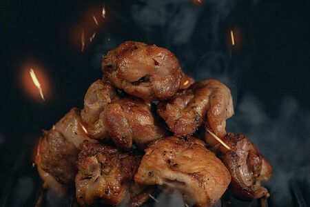 Шашлык из куриного филе бедра