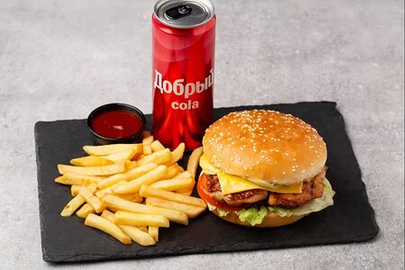 Комбо Чикенхит-бургер с курицей