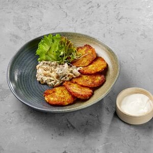 Драники с грибами