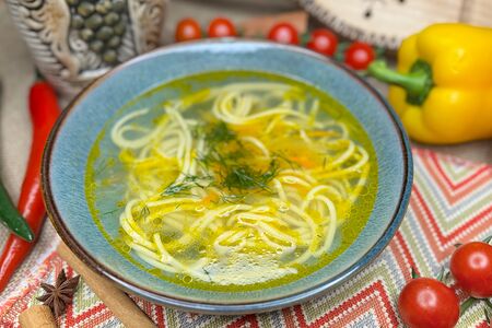 Куриная лапша