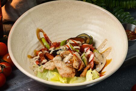 Гриль-салат с индейкой