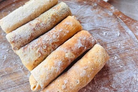 Блинчики с яблоком и корицей (безглютеновые)