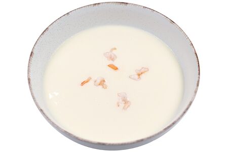 Сырный крем-суп с креветками