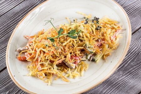 Салат с картофелем пай и говядиной