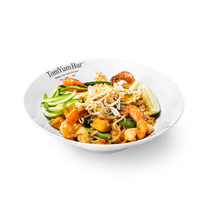 Пад Тай с королевскими креветками