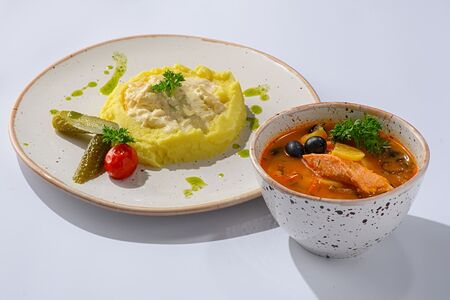 Филе Минтая в слив. соусе Ланч