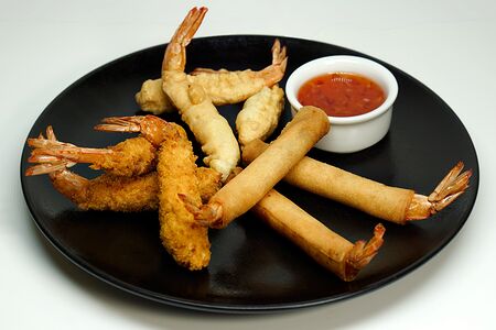 Тигровые креветки в трёх подачах