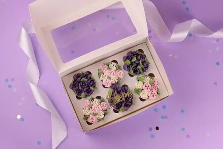 Капкейки Тюльпаны 6шт