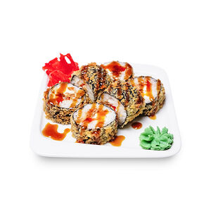 Роллы С лососем терияки темпура