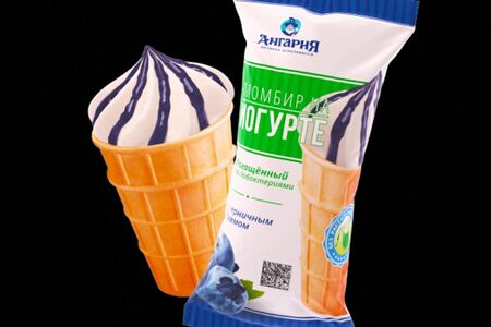 Пломбир на йогурте черника