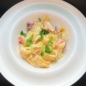 Паста с пастрами 