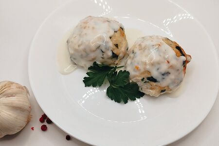 Тефтели паровые со шпинатом