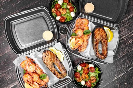 Сет для двоих с креветками