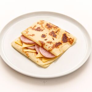 Блин с ветчиной и сыром
