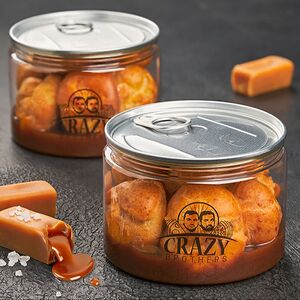 Банкейк Профитроли с карамельным соусом