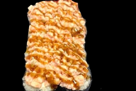 Запеченный с угрем и креветкой