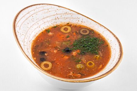 Фирменная солянка с копченным мясом