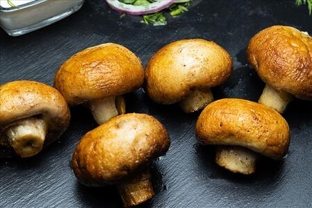 Шампиньоны на углях