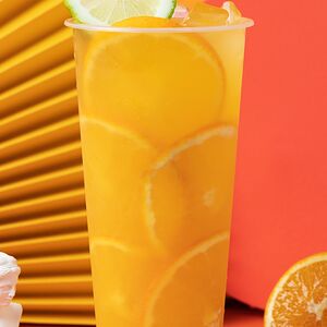 Апельсиновый Bubble Tea