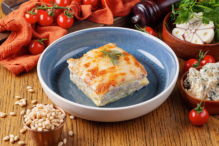 Гратен с фаршем и картофелем