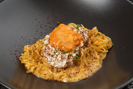 Тальолини с уни и кофе