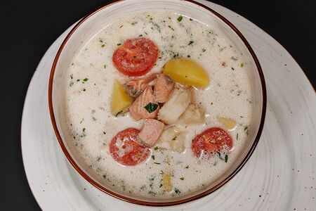 Сливочная уха с дымком