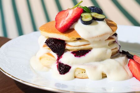 Панкейки с заварным кремом