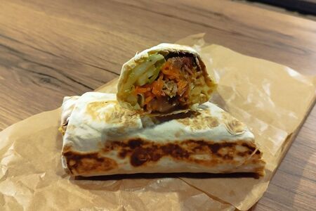  Шаверма BBQ по-американски со свининой