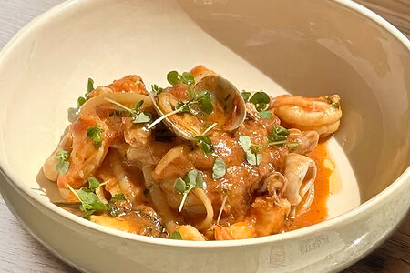 Лингвини с морепродуктами