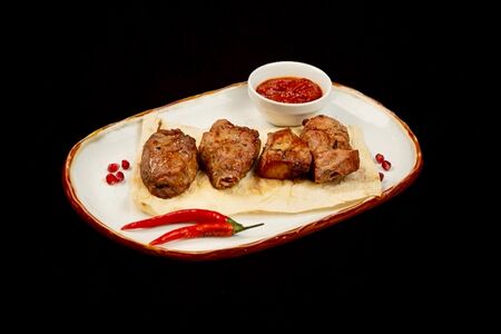 Свиная шейка на углях