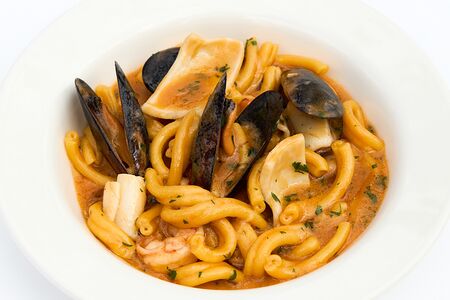 Казаречче с морепродуктами