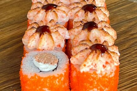 Запеченный с лососем терияки