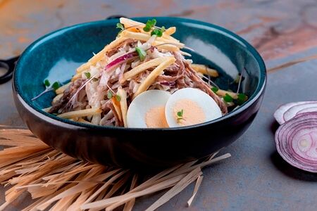 Салат Гнездо перепелки