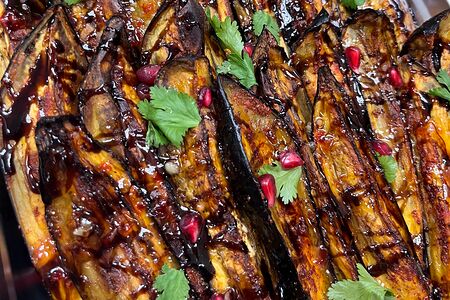 Постные баклажаны запеченные Aroy