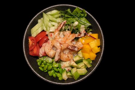 Боул с креветками 