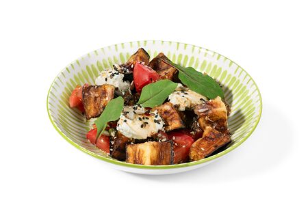 Салат с хрустящим баклажаном