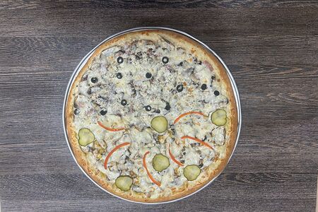 Сливочная курица с грибами  и грибная с ветчиной 