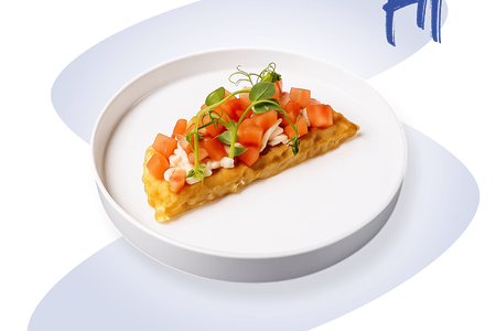 Венская рисовая вафля рисовая с лососем