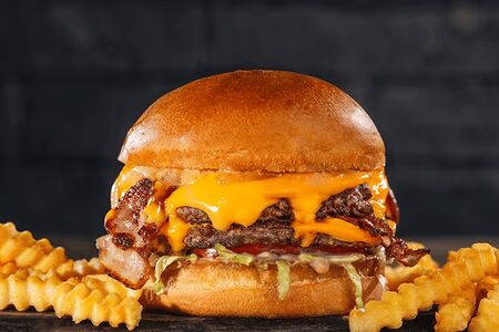 Двойной бургер BBQ