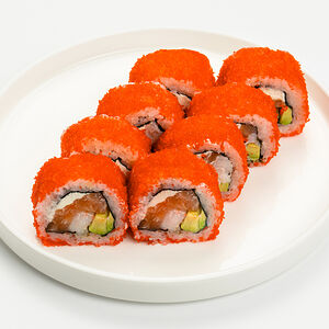 Мегаролл Самурай с лососем и креветкой