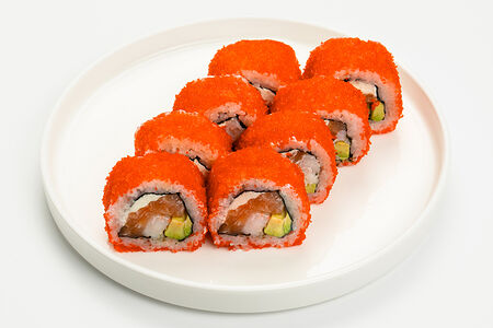 Мегаролл Самурай с лососем и креветкой