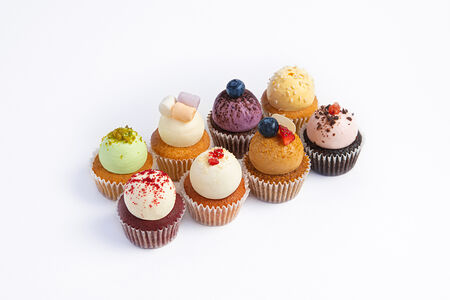 Сет из 8 мини-капкейков