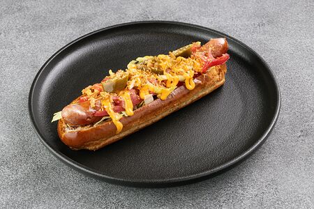 Хот-дог сырный BBQ